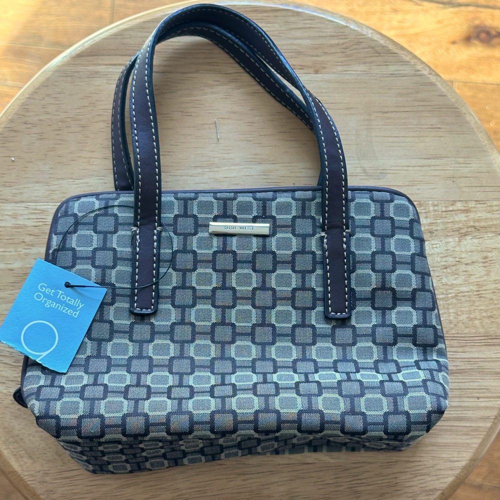 Nine West Brown and Tan Get Totally organized Women's Bag NWT